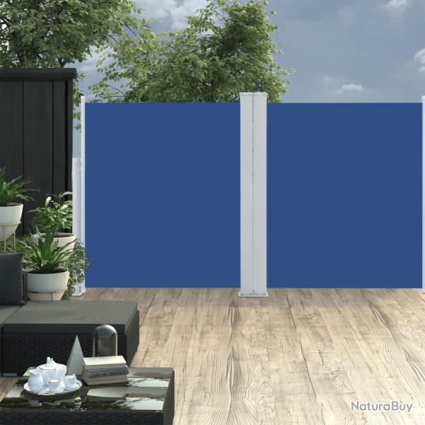 Auvent latral rtractable Bleu 160 x 600 cm alsavelo