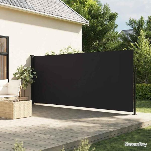 Auvent lat�ral r�tractable noir 160x600 cm