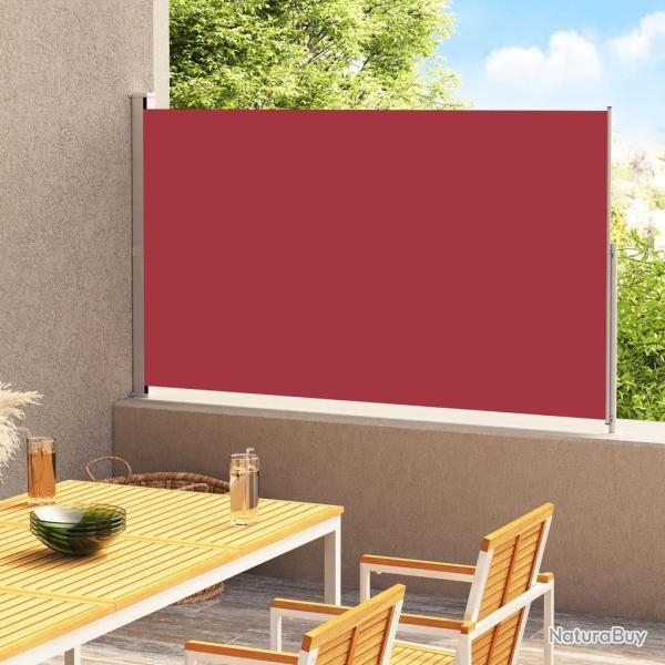 Auvent latral rtractable de patio 220x300 cm Rouge alsavelo