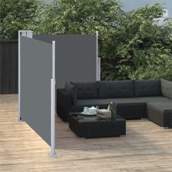 Auvent lat&eacute;ral r&eacute;tractable Anthracite 100 x 600 cm alsavelo