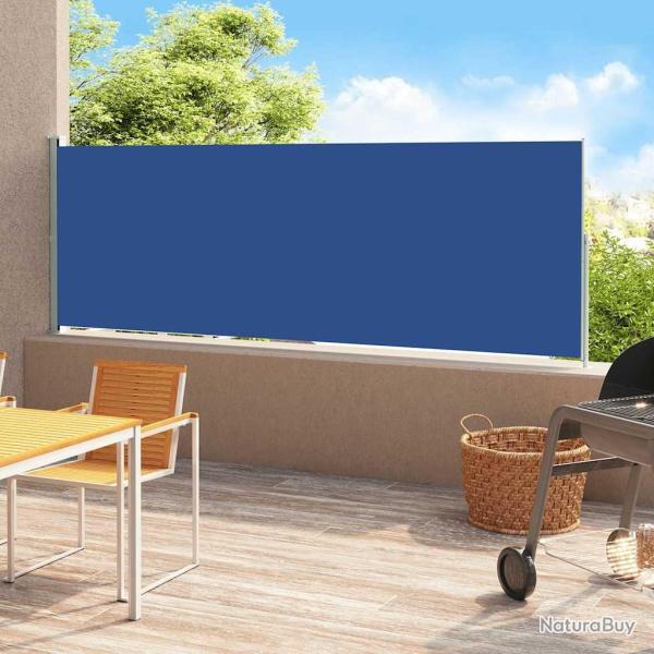 Auvent lat�ral r�tractable de patio 180x500 cm Bleu