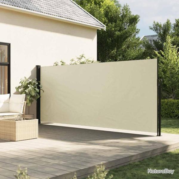 Auvent lat�ral r�tractable cr�me 180x500 cm