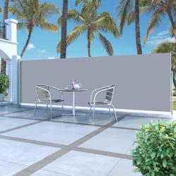 Auvent lat&eacute;ral r&eacute;tractable 160 x 500 cm Gris