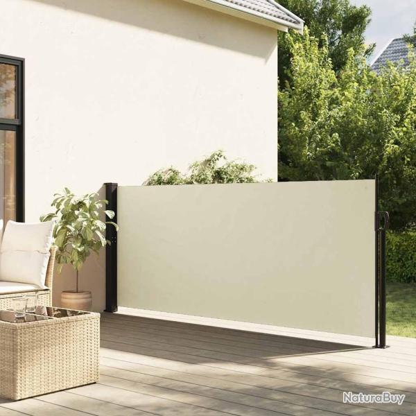 Auvent lat�ral r�tractable cr�me 140x600 cm