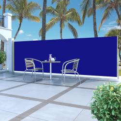 Auvent lat&eacute;ral r&eacute;tractable 160 x 500 cm Bleu