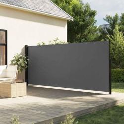 Auvent lat&eacute;ral r&eacute;tractable anthracite 160x500 cm