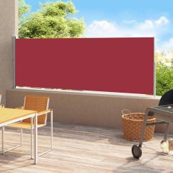 Auvent lat&eacute;ral r&eacute;tractable de patio 180x500 cm Rouge alsavelo