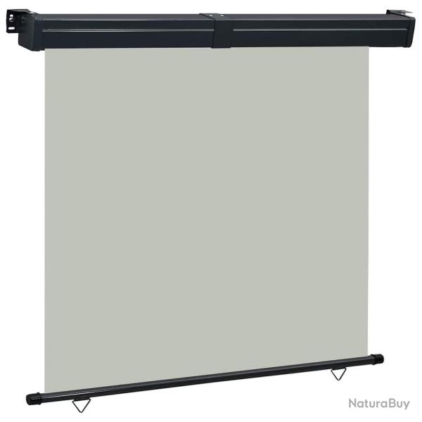Auvent latral de balcon 175x250 cm Gris alsavelo