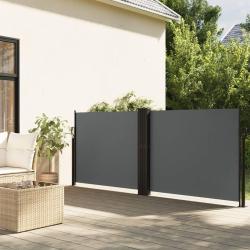 Auvent lat&eacute;ral r&eacute;tractable anthracite 140x1200 cm