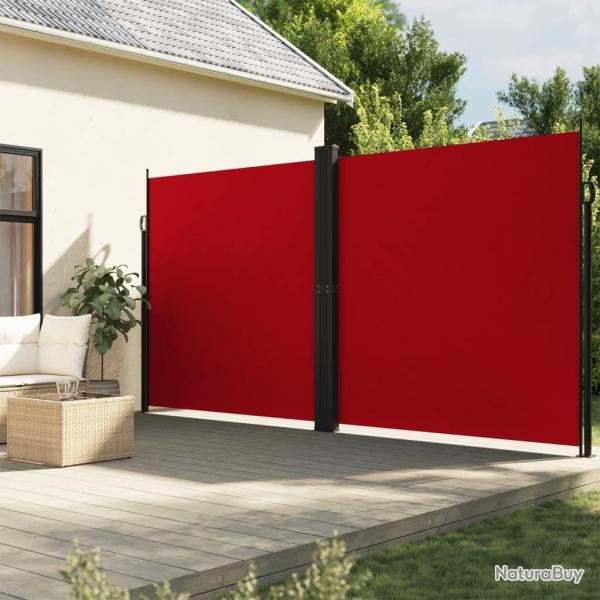 Auvent lat�ral r�tractable rouge 200x600 cm alsavelo