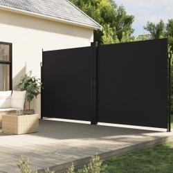 Auvent lat&eacute;ral r&eacute;tractable noir 200x600 cm