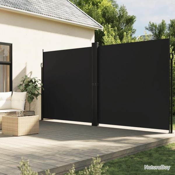 Auvent lat�ral r�tractable noir 200x600 cm