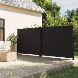 Auvent lat&eacute;ral r&eacute;tractable noir 160x1200 cm