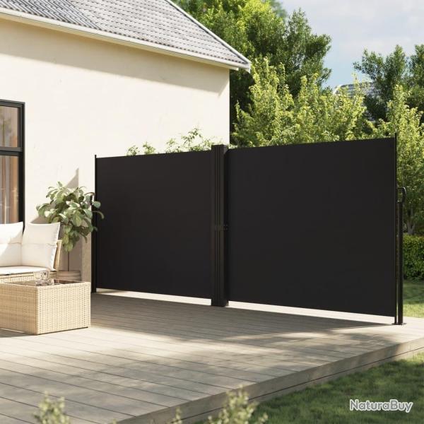 Auvent lat�ral r�tractable noir 160x1200 cm