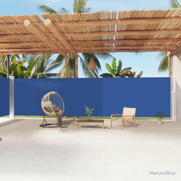 Auvent lat�ral r�tractable Bleu 200x1200 cm