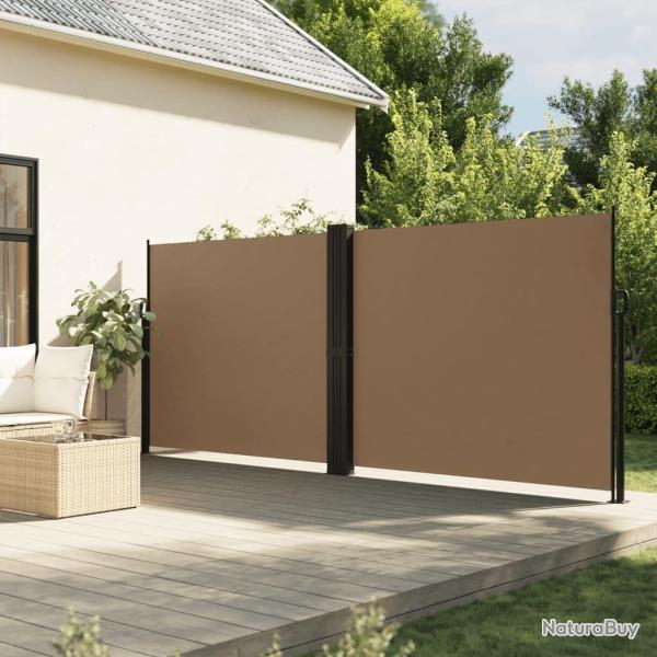 Auvent latral rtractable taupe 160x1000 cm alsavelo