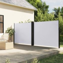 Auvent lat&eacute;ral r&eacute;tractable blanc 160x1000 cm