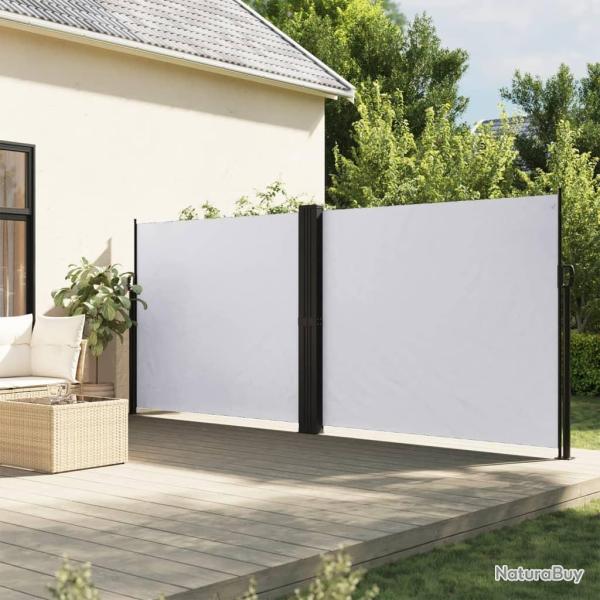 Auvent lat�ral r�tractable blanc 160x1000 cm