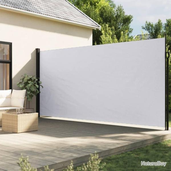 Auvent latral rtractable blanc 220x300 cm alsavelo