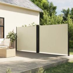 Auvent lat&eacute;ral r&eacute;tractable cr&egrave;me 160x1000 cm