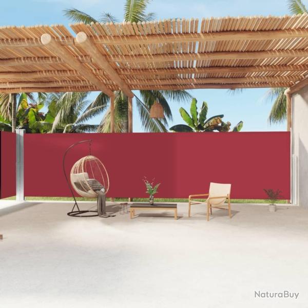 Auvent lat�ral r�tractable Rouge 200x1200 cm