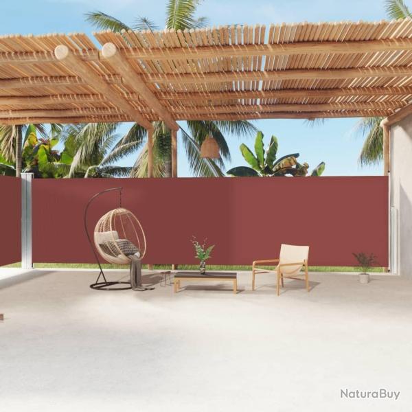 Auvent lat�ral r�tractable Marron 200x1200 cm