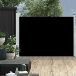 Auvent lat&eacute;ral r&eacute;tractable de patio 120x500 cm Noir