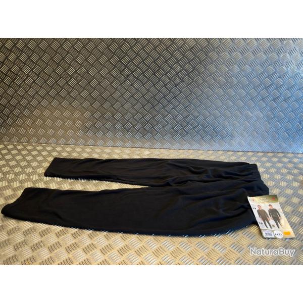 calecon long polaire jogging noir taille xxxl gilbert surplus militaire froid neige sport randonne