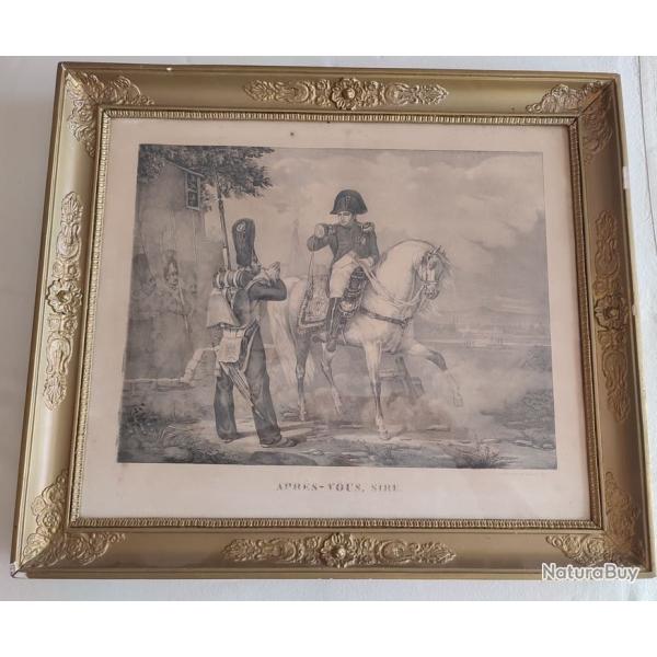 Lithographie de Georges Frey � Apr�s-vous Sire�