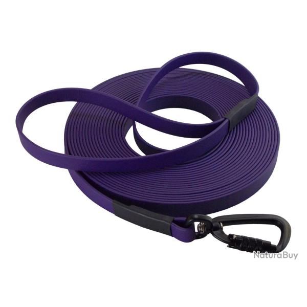 Longe BIOTHANE Twist-Lock 16 mm Violet 3 m AVEC poign�e