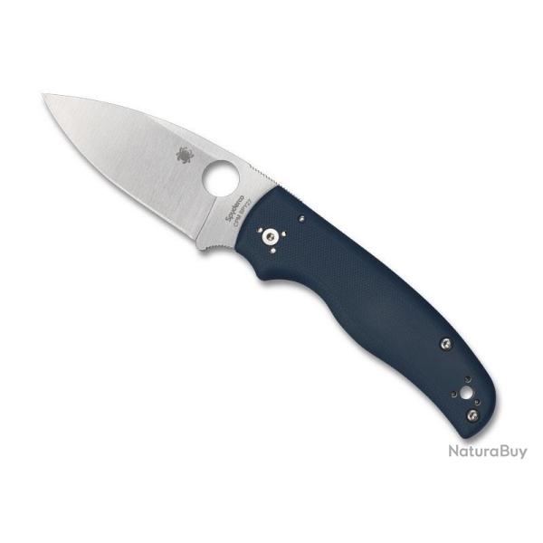 COUTEAU SPYDERCO SHAMAN G10 BLEU