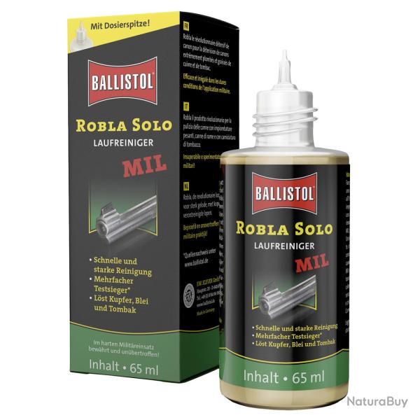 D�plombant Robla Solo MIL 65 ml nettoyant canon carabine ou pistolet