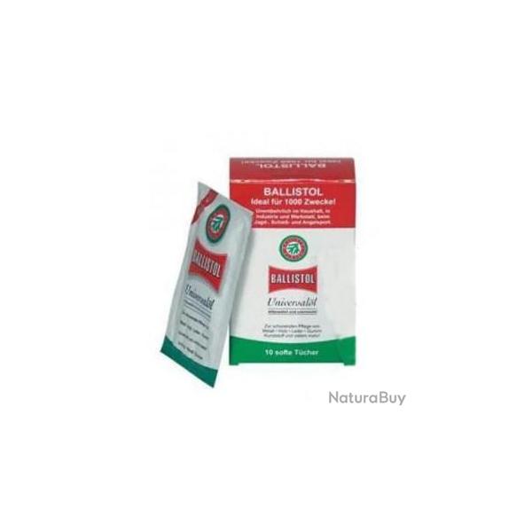 10 lingettes de nettoyage huil� BALLISTOL