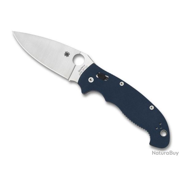 COUTEAU SPYDERCO MANIX 2 XL G10 BLEU