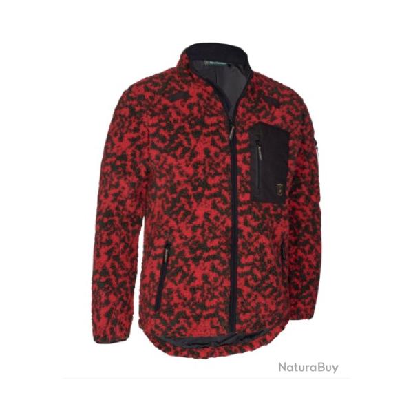 Veste DEERHUNTER CAMOU FIBER PILE Jacket Rouge