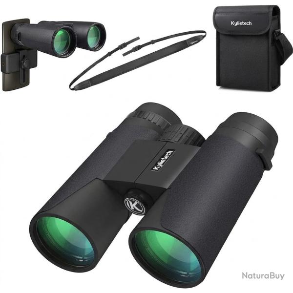 Jumelles 12x42 PrismesBAK4 FMC �tanches Antibu�e Adaptateur Smartphone Observation Chasse Randonn�e