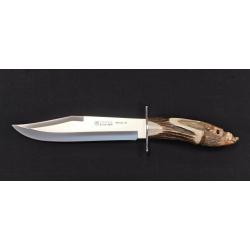 Joker CTJ-101 Couteau de chasse et collection Bowie manche en bois de cerf sculpt&eacute;
