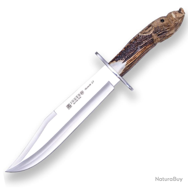 Joker CTJ-101 Couteau de chasse et collection Bowie manche en bois de cerf sculpt�