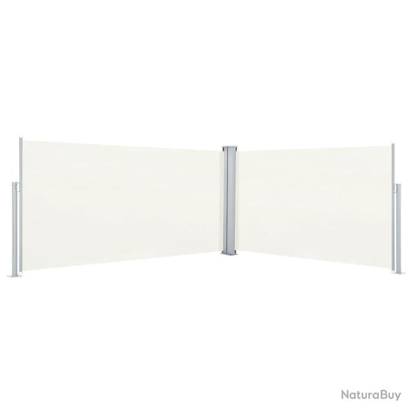 Auvent latral rtractable Crme 160x600 cm alsavelo