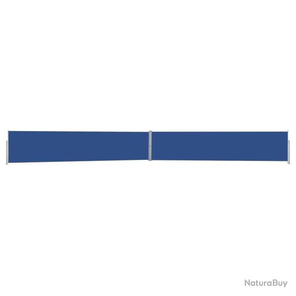 Auvent lat�ral r�tractable de patio 140x1200 cm Bleu