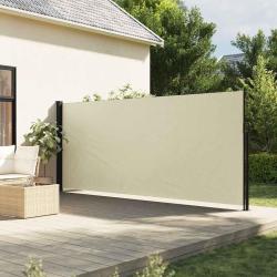 Auvent lat&eacute;ral r&eacute;tractable cr&egrave;me 160x600 cm