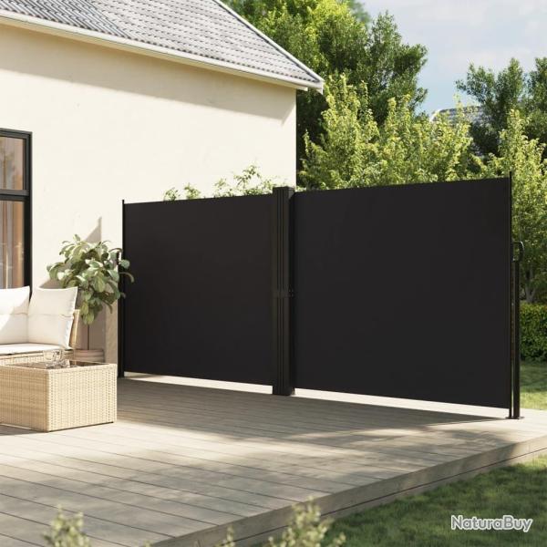 Auvent lat�ral r�tractable noir 160x1000 cm