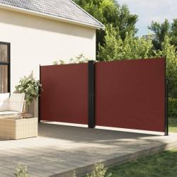Auvent lat&eacute;ral r&eacute;tractable marron 160x1200 cm