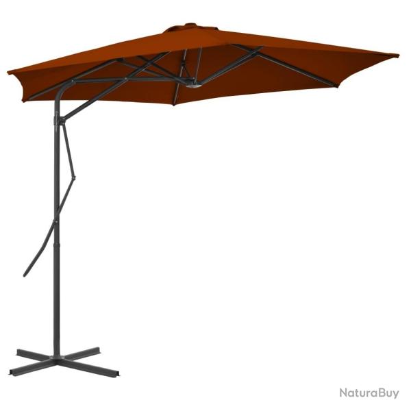 Parasol de jardin avec m�t en acier terre cuite 300x230 cm