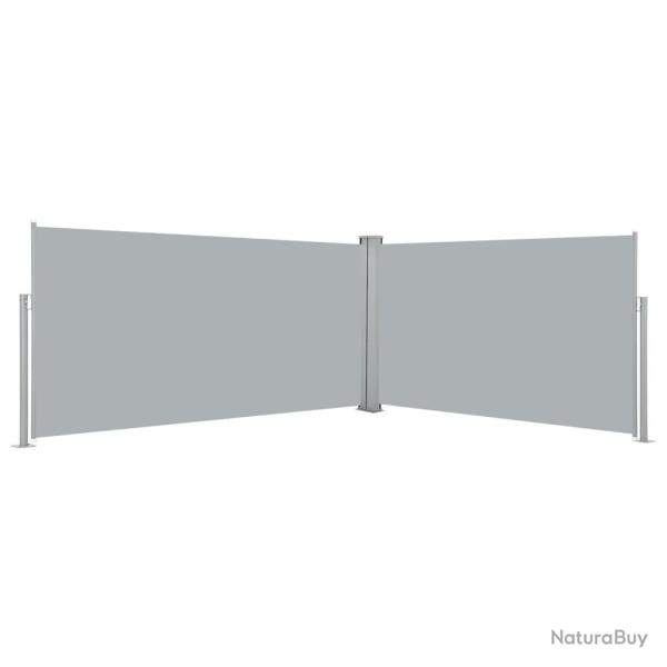 Auvent lat�ral r�tractable 160x600 cm Gris alsavelo