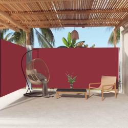 Auvent lat&eacute;ral r&eacute;tractable Rouge 180x600 cm