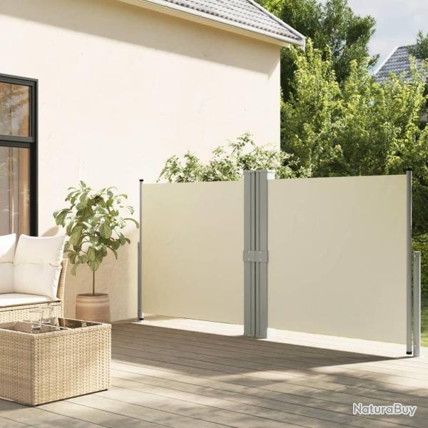 Auvent lat�ral r�tractable Cr�me 140x1200 cm