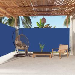 Auvent lat&eacute;ral r&eacute;tractable Bleu 180x600 cm