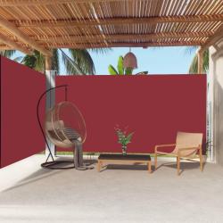 Auvent lat&eacute;ral r&eacute;tractable Rouge 200x600 cm
