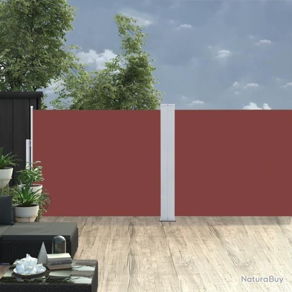 Auvent lat�ral r�tractable Marron 140 x 1000 cm